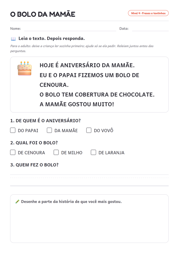 Exemplo de atividade